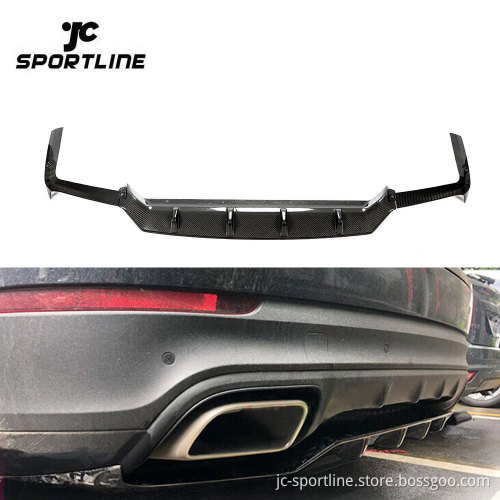 JCSPORTLINE Carbon Fiber Rear Bumper Diffuser for Porsche Cayenne S 2018-2019